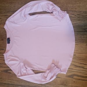 Long Sleeve Pink Blouse